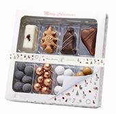 Stor Mix Juleæske med Dragee og Marcipan Figurer fra Aalborg Chokoladen 200 g  
